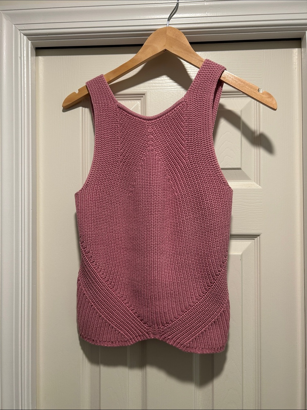 Express Dusty Rose Ribbed Knit Tank